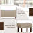 Upholstered Counter Stool with Solid Wood Frame-18427023