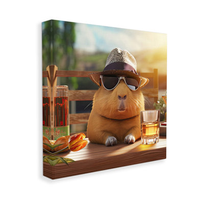 «Capybara & Summer Scenery» par Jim Baldwin
