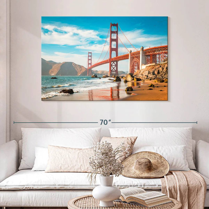 Lilie Golden Gate Beach Coast, H 32 po x l 48 po