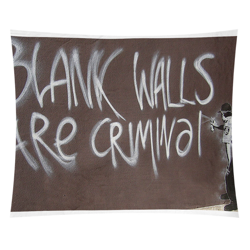 Les murs vides en polyester sont des tapisseries crimina, H 68 po x l 80 po x P 1 po