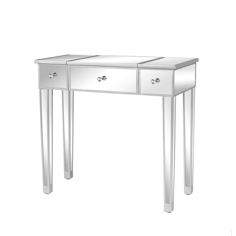 Edingworth Glass Top Armoire Desk