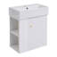 Meuble-lavabo simple 21,6 po avec plateau en céramique Coweta