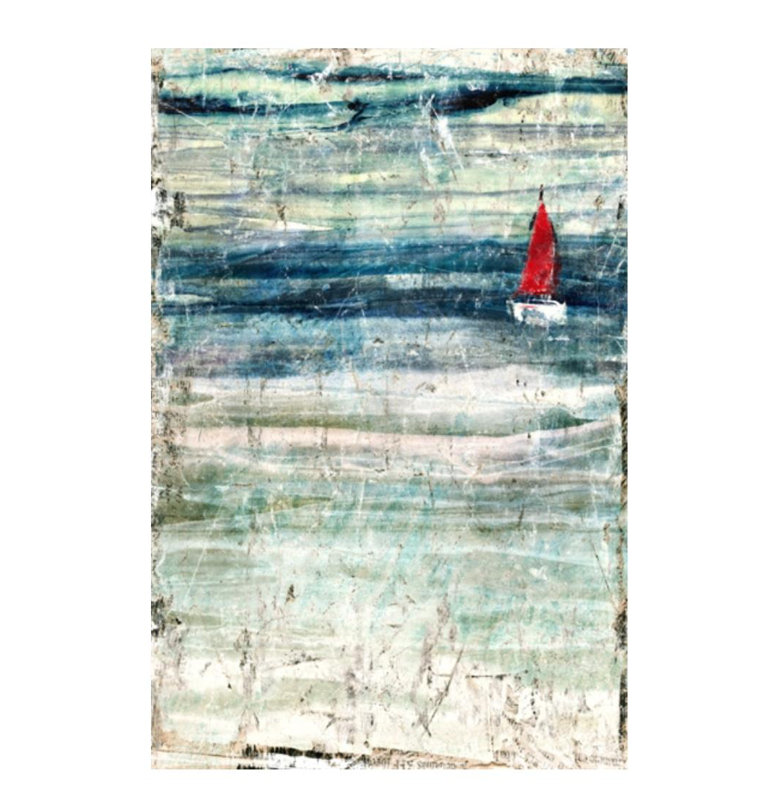 Wilson par Zoey Riley - impression, Couche de verre, H 81 po x l 54 po x P 1,5 po