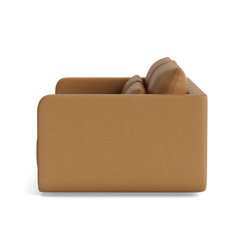 Eva Loveseat (70"), Bison Butterscotch Top Grain Leather