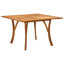 Azizbek 4 - Person Acacia Solid Wood Patio Dining Set Square Table-948738825-948739318