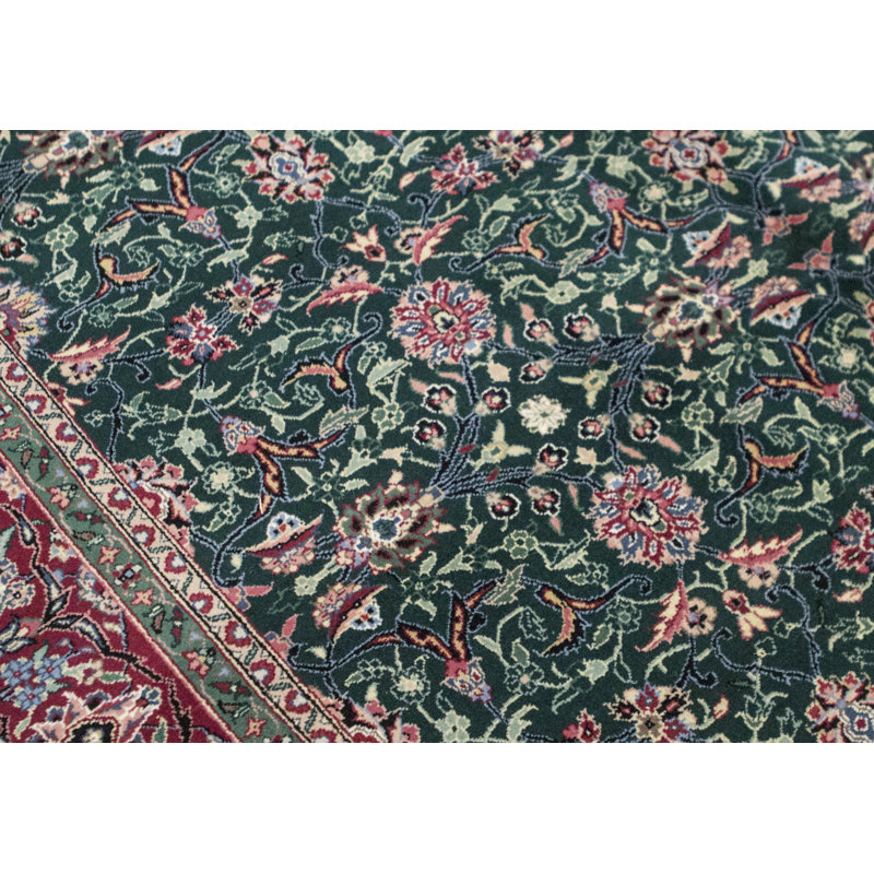Jahan Wool Oriental Area Rug in Green