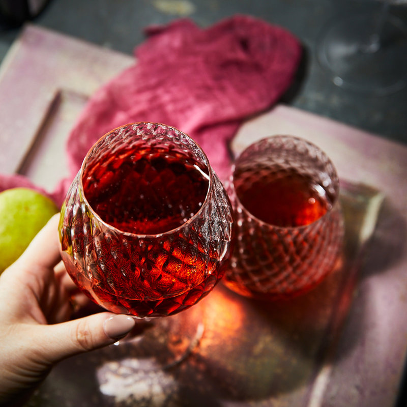 Phoebe Crystal Red Wine Glass, Clear