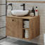 Lotus Bathroom Vanity Unit with Ceramic Washbasin / Sink 65cm-1917649491