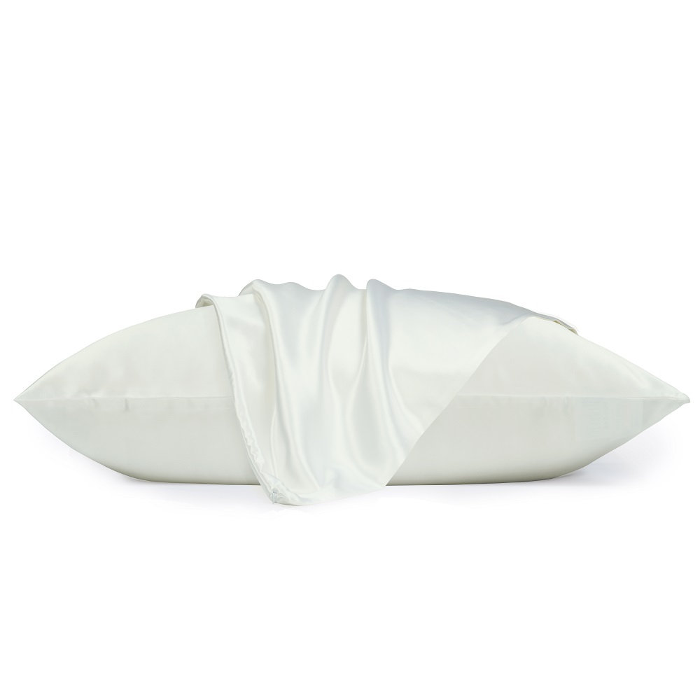 Baleine Silk Pillowcase, Ivory, King