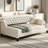 Beige Twin Modern Luxury Tufted Button Daybed