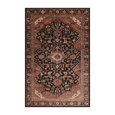 Tapis brun lavable à la machine