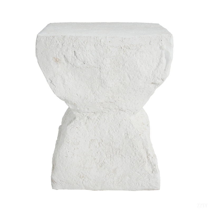 Cleo Outdoor Paito Modern Minimalist MGO Side Table, White