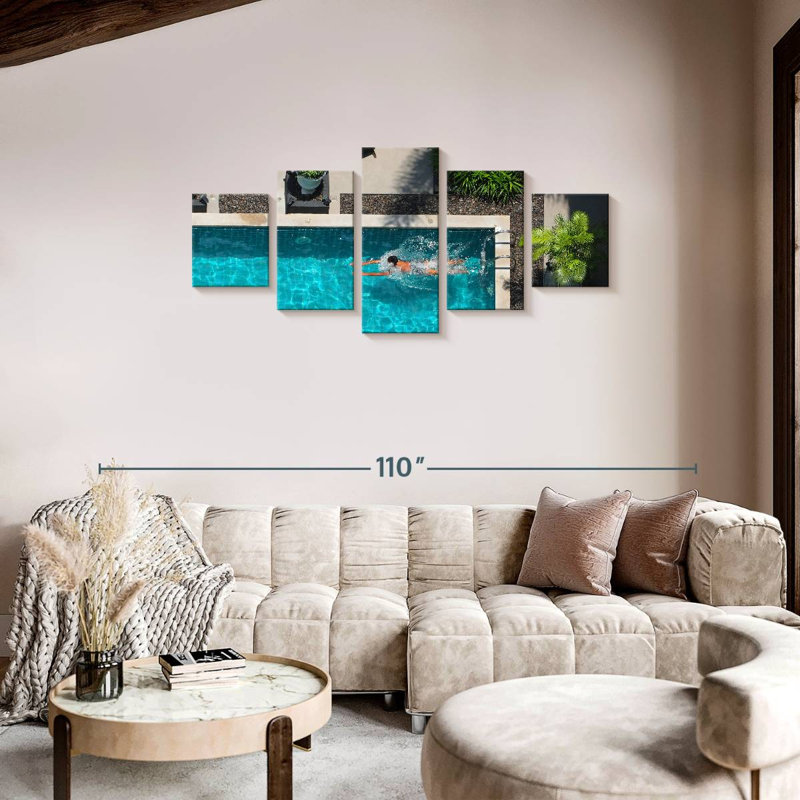 Piscine extérieure, H 34 po x l 74 po