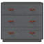 Coleharbor Solid Wood 80 cm W Chest of 3 Drawers-800257440