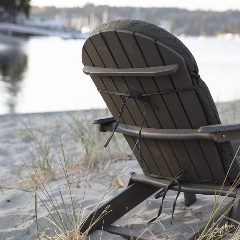 Coussin de chaise Adirondack d'extérieur 2,5 "Arte Selections Oceantex, Noir