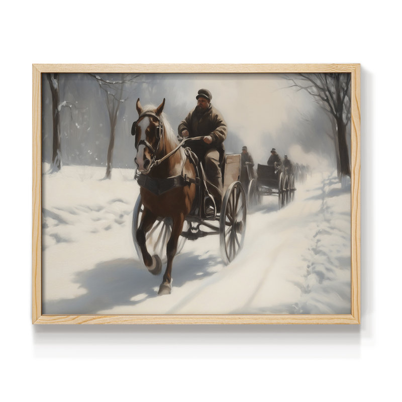 Chirstmas Art-MIV -Framed Print - Restickable, H 8 po x l 10 po, Naturel