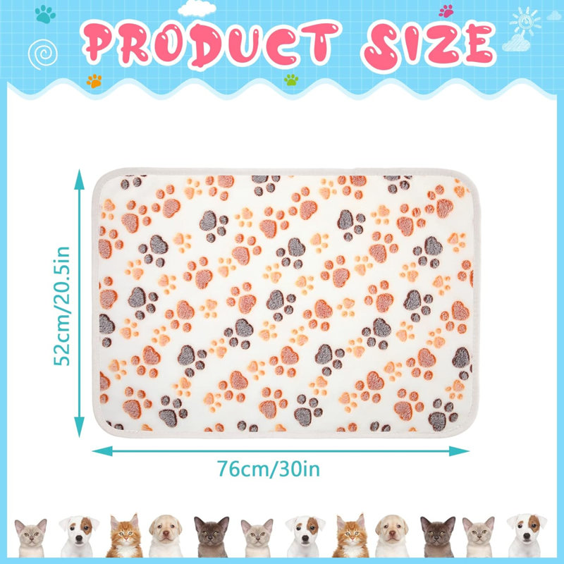 Velours imprimé animal, L 30 po x l 20,5 po, Blanc