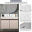 Comptoir de salle de bain blanc 31 po, pierre frittée avec dosseret de 4 po de hauteur et lavabo rectangulaire encastré, améliore l'espace en blanc, dosseret de lavabo