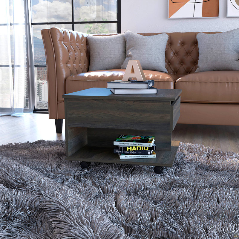 Table basse à plateau relevable