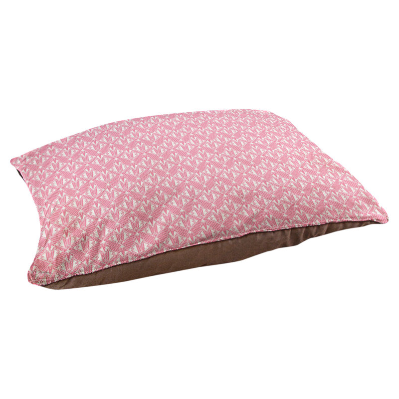 Coussin stylisé dégradé art déco Byrge, L 52 po x l 42 po, Rose
