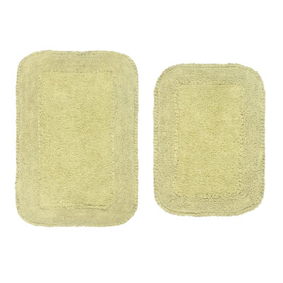 Aceyon Plush Cotton Bath Rugs (Set of 2)