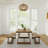 Linzy 6-Person Solid Wood Dining Set-1792066614
