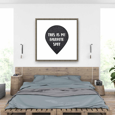 It's My Favorite Spot - White Woman Framed Canvas Decor