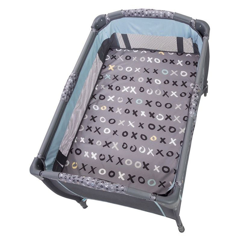Starlight Blue Portable Mesh Nursery Center with Bassinet