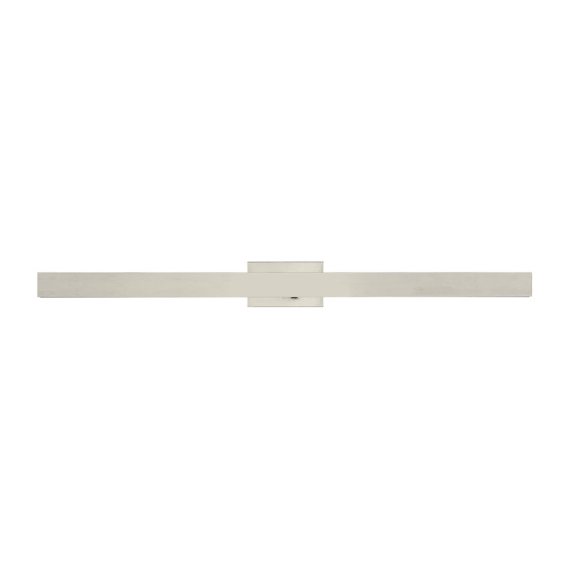 Bau Dimmable LED Wall Mounted Picture Light, Polished Nickel, 3" H x 24" W x 8" D