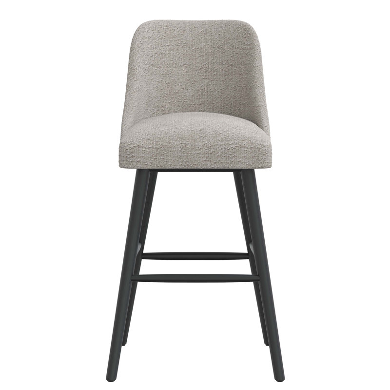 Tabouret de bar et de comptoir Gallie, Tabouret de bar (siège d'une hauteur de 31 po), Boucle ivoire classique