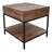 Deejay Solid Wood Top End Table with Storage