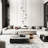 5 - Light Dimmable Cluster Crystal Shaded Modern Chandelier