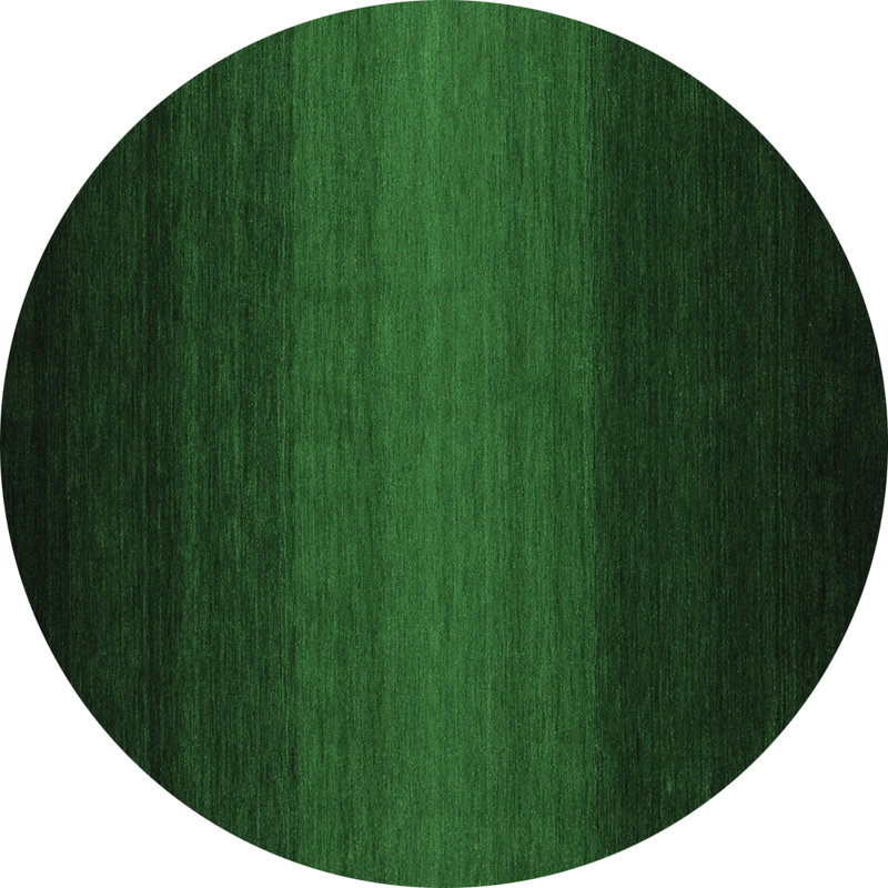 Washable Abstract Indoor Rug, Round 5'