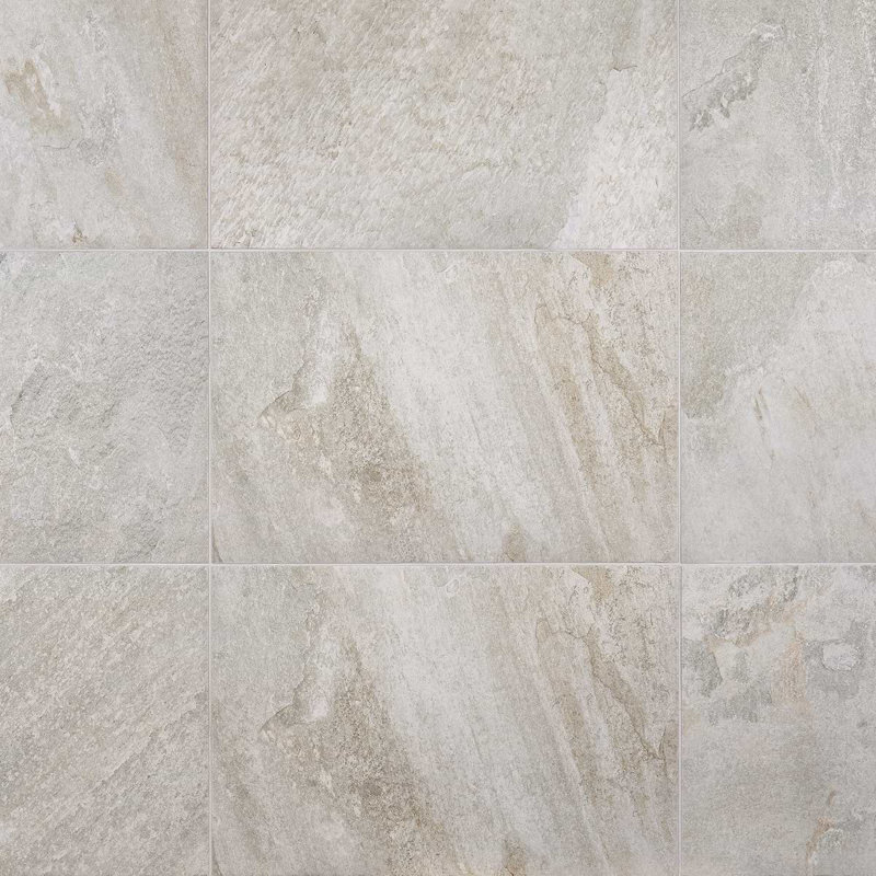Shala 18x26 Matte Porcelain Tile, Smoke White
