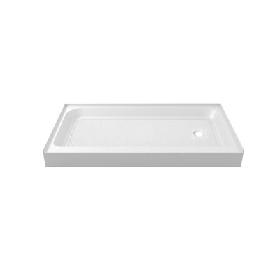 Base de douche simple Laredo l 60 po x P 36 po