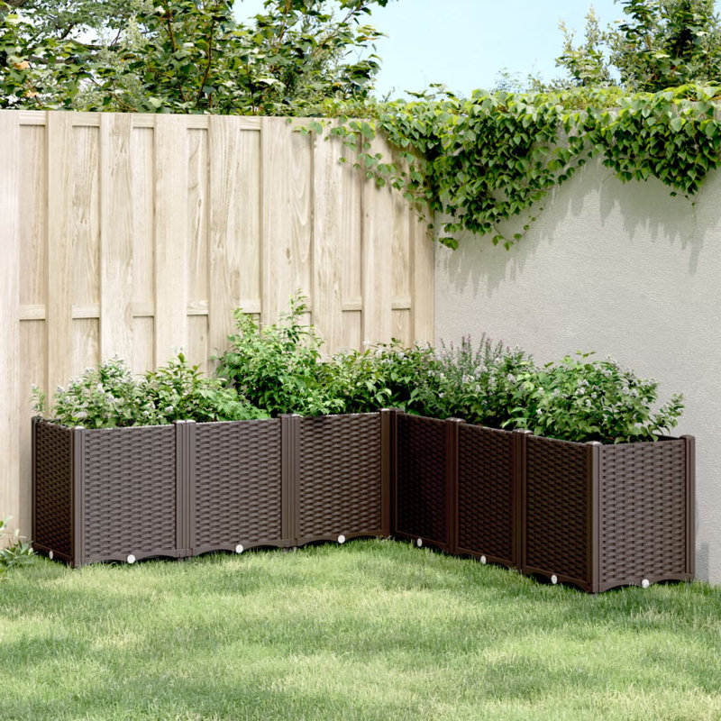 Munir Planter Box, Brown