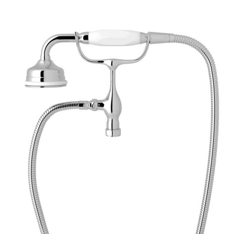 Edwardian™ Handshower and Hose with Cradle, Polished Chrome