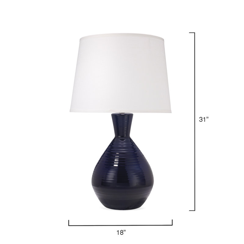 Lampe de table Ash, Bleu