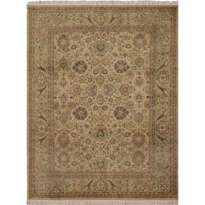 Mickey One-of-a-Kind 8'1" X 10'2" New Age Wool Area Rug in Beige