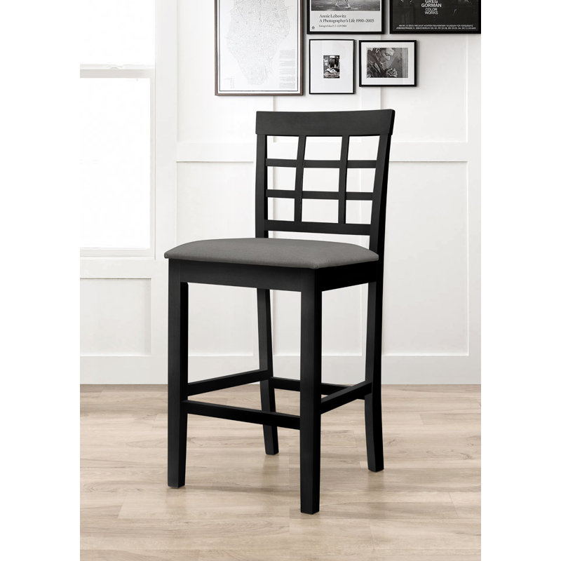 Chaise de comptoir Ance (ensemble de 4), Noir