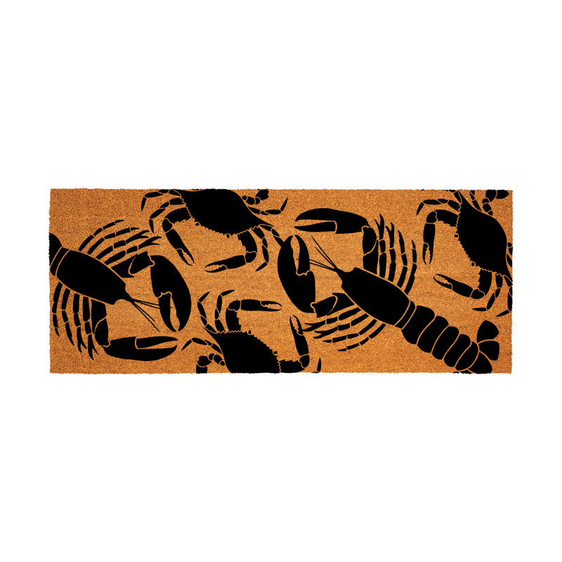 Tapis côtier côtier homards et crabes 60 x 24 po