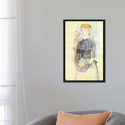 Woman Standing, Study For 'A Batignolles De Bruant', 1888 by Henri De Toulouse-Lautrec - Gallery-Wrapped Canvas Giclée on Canvas