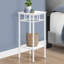 Table d'appoint, côté, bout, support pour plante, carré, salon, chambre à coucher, métal, stratifié-450493668