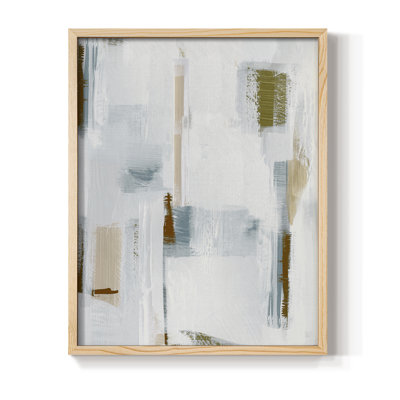 Touching Down II, reproduction encadrée - bois massif