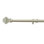 Rotella Metal Rod With PVC Finials Adjustable Single Curtain Rod