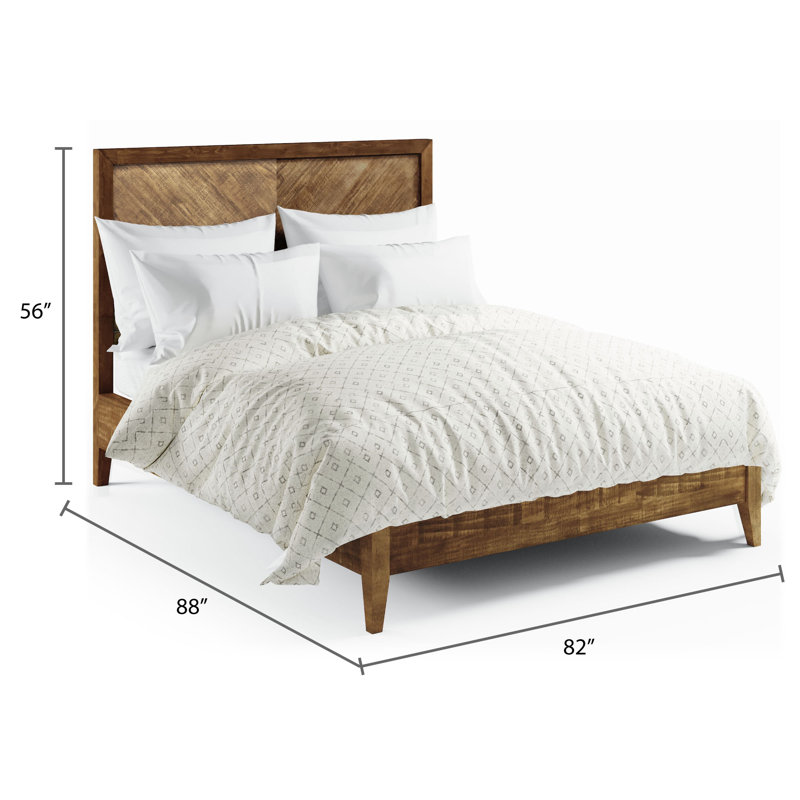Peloquin Solid Wood Platform Bed, King, Brown