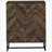 Rustic Oak and Gunmetal 4-Shelf Accent Cabinet-954095046