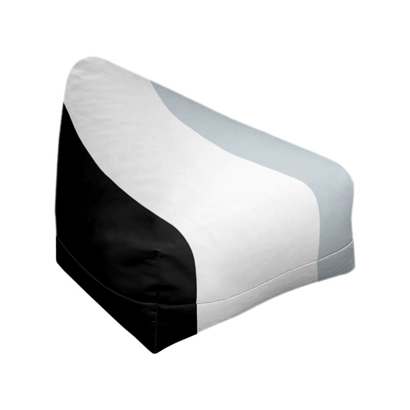 Fauteuil à billes Washington, Noir, blanc, argenté, 27 po x 27 po x 30 po
