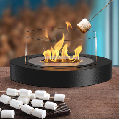 Tabletop Fire Pit,Indoor & Outdoor Table Top Firepit Ethanol Tabletop Fireplace Bowl for Patio Livingroom Family Decorations, Gifts for Easter Mother -  Wrought Studio™, AF86AD16EC094948AE878024B141D0B6