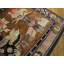 Tapis antique en laine brun petit format Baotou